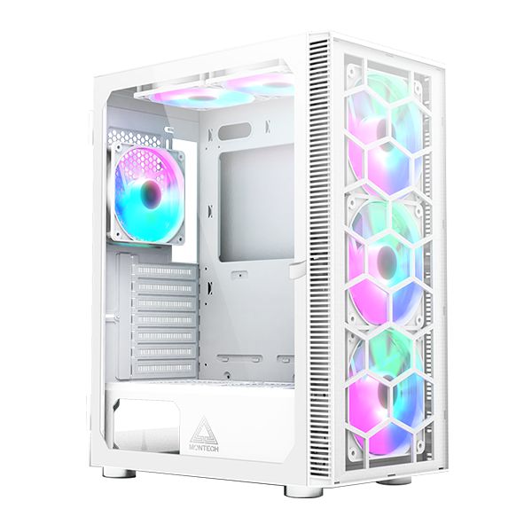 MONTECH X3 GLASS RGB WHITE