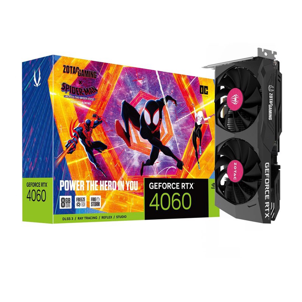 ZOTAC GAMING GEFORCE RTX 4060 8GB OC SPIDERMAN ED GDDR6