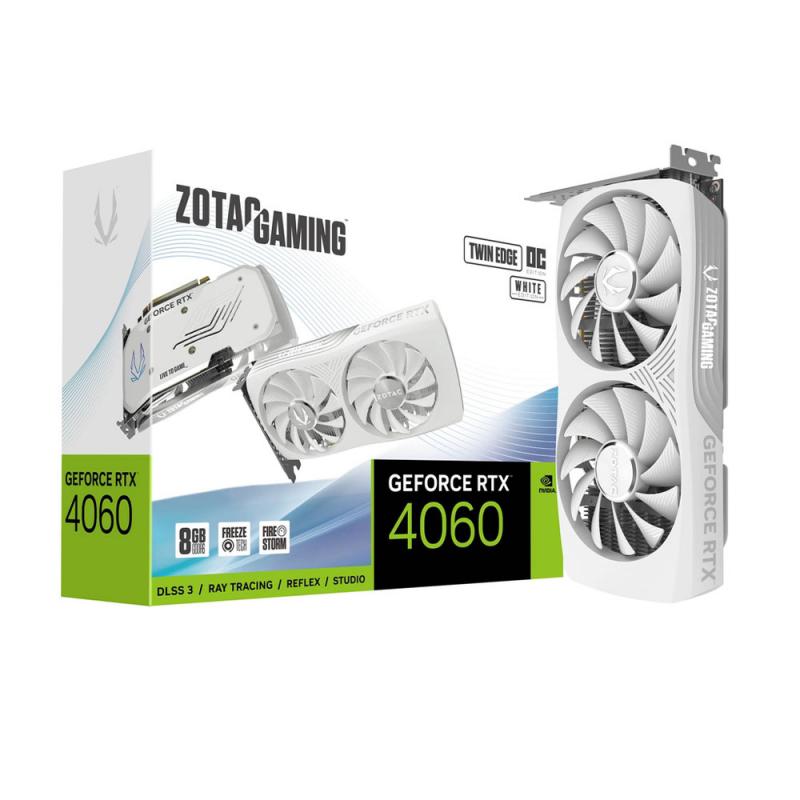 ZOTAC GAMING GEFORCE RTX 4060 8GB TWIN EDGE OC WHITE ED GDDR6