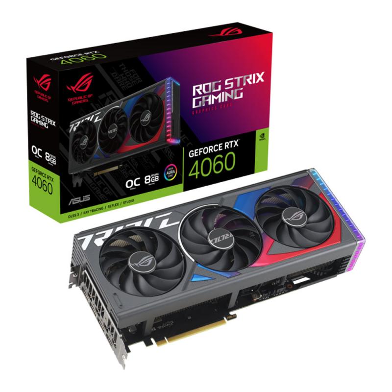 VGA ASUS GEFORCE RTX 4060 ROG STRIX O8G GAMING (OC/D6)