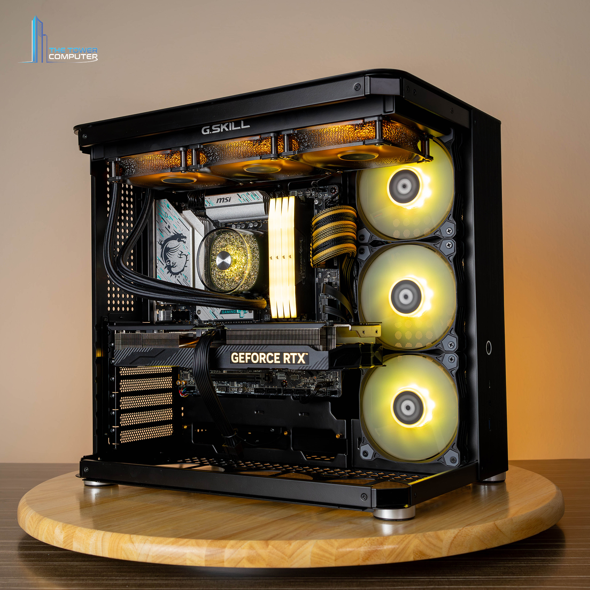 TOWERCOM JONSBO TK02 BLACK-GOLD | INTEL CORE I5-13400 [x] GALAX GEFORCE RTX 4070 EX GAMER 12GB