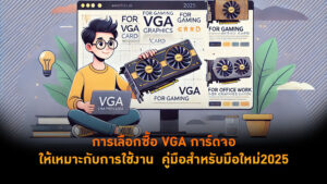 การเลือกซื้อ VGA การ์ดจอให้เหมาะกับการใช้งาน – คู่มือสำหรับมือใหม่2025