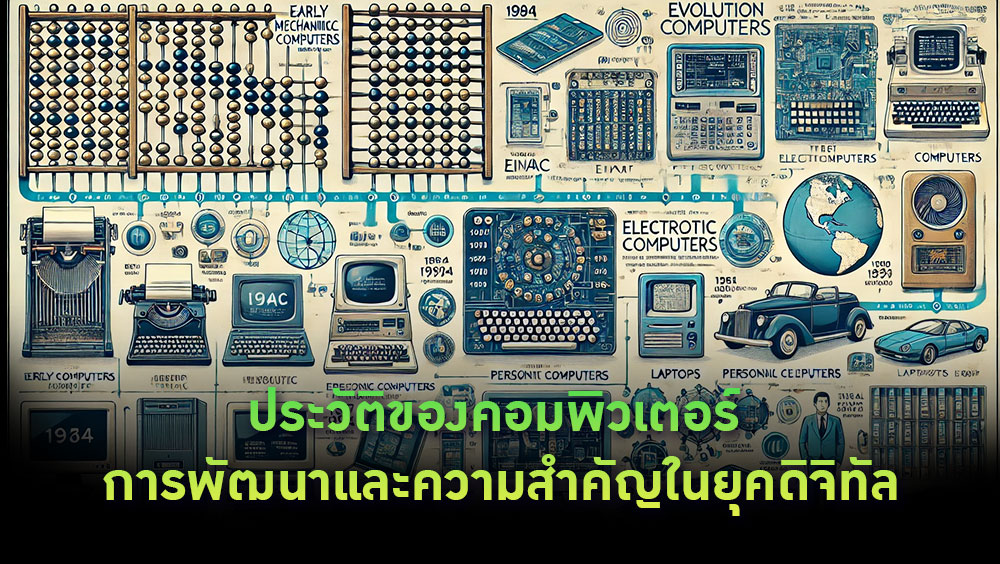 ประวัติของคอมพิวเตอร์: การพัฒนาและความสำคัญในยุคดิจิทัล