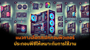 แนวทางเลือกสเปคคอมพิวเตอร์ ประกอบพีซีให้เหมาะกับการใช้งาน