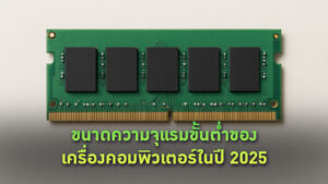 ขนาดความจุแรมขั้นต่ำของเครื่องคอมพิวเตอร์ในปี 2025