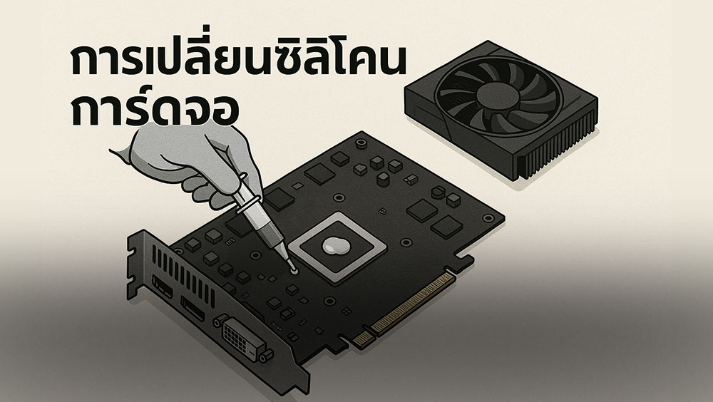 การเปลี่ยนซิลิโคนการ์ดจอคอมพิวเตอร์