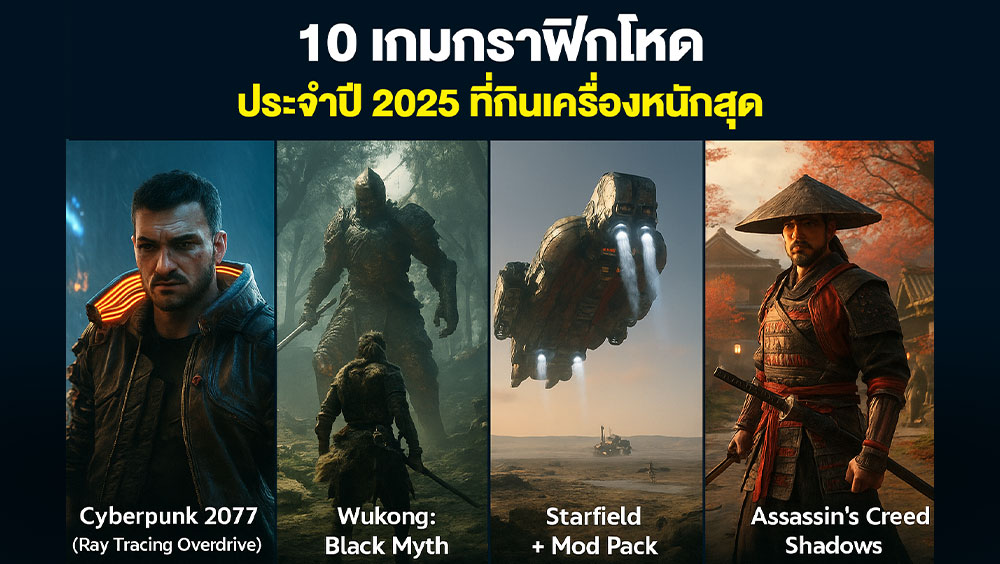 10 เกมกราฟิกโหดประจำปี 2025 ที่กินเครื่องหนักสุด